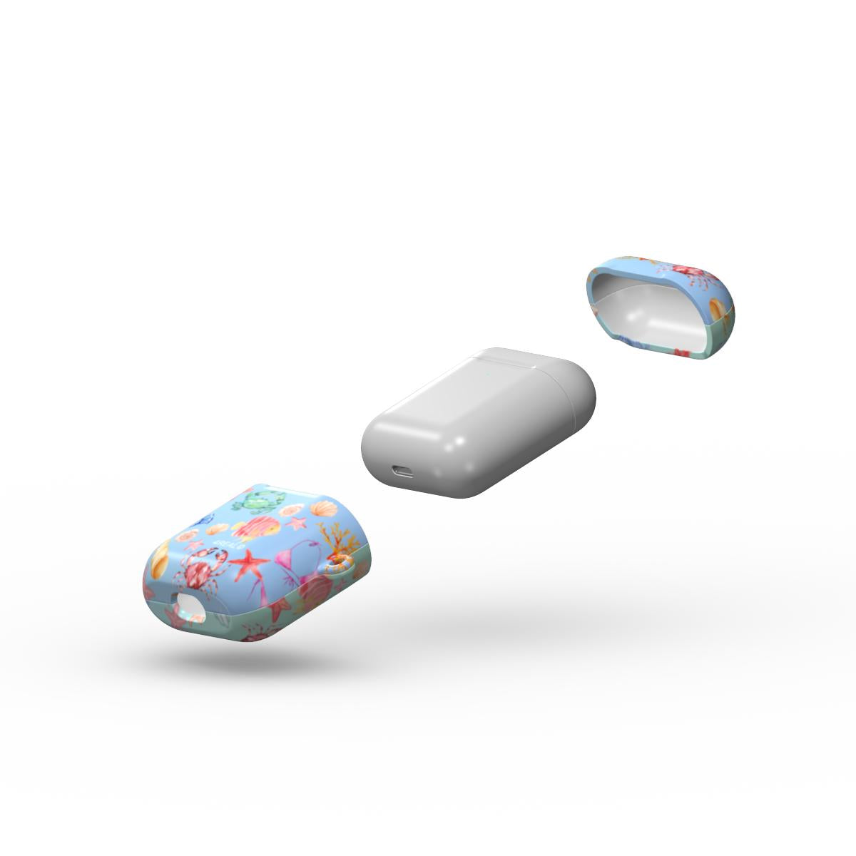 Apple AirPods 1/2 Seaside Summer tough case (gradient blue)